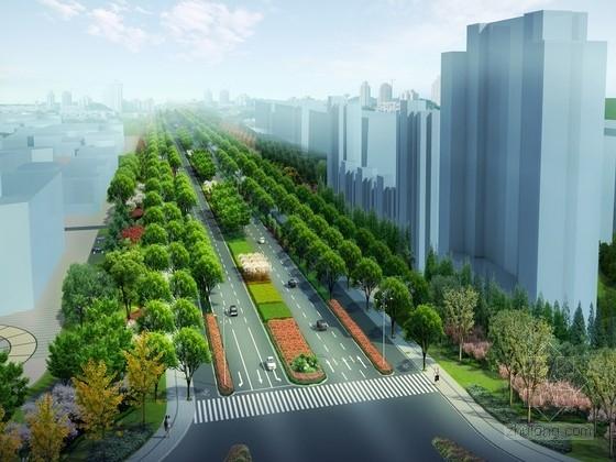 [江苏]"岛屿状"绿化种植滨江特色城市廊道景观规划设计方案